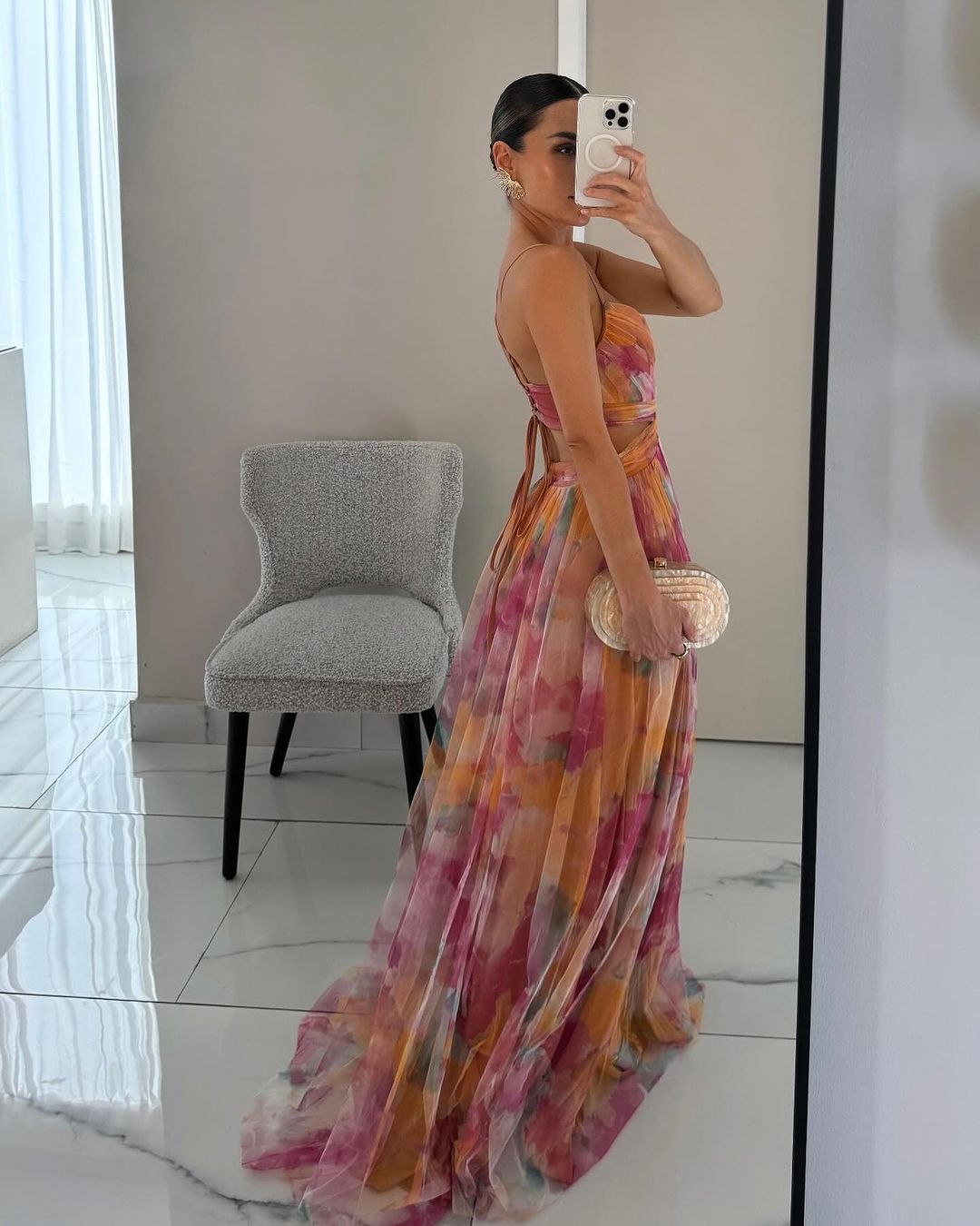Giselle | Fortryllende Maxi-kjole med Blomsterprint